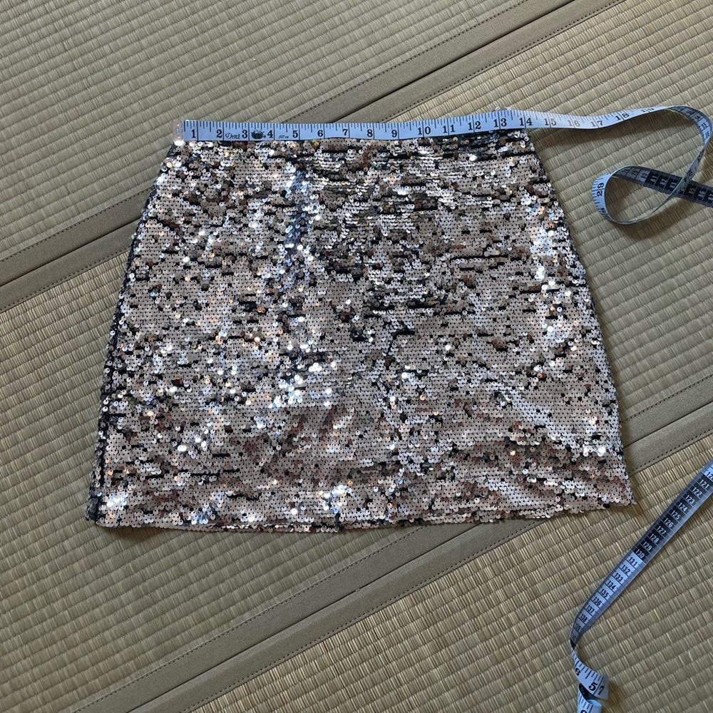 Silver sequin skirt from urban outfitters